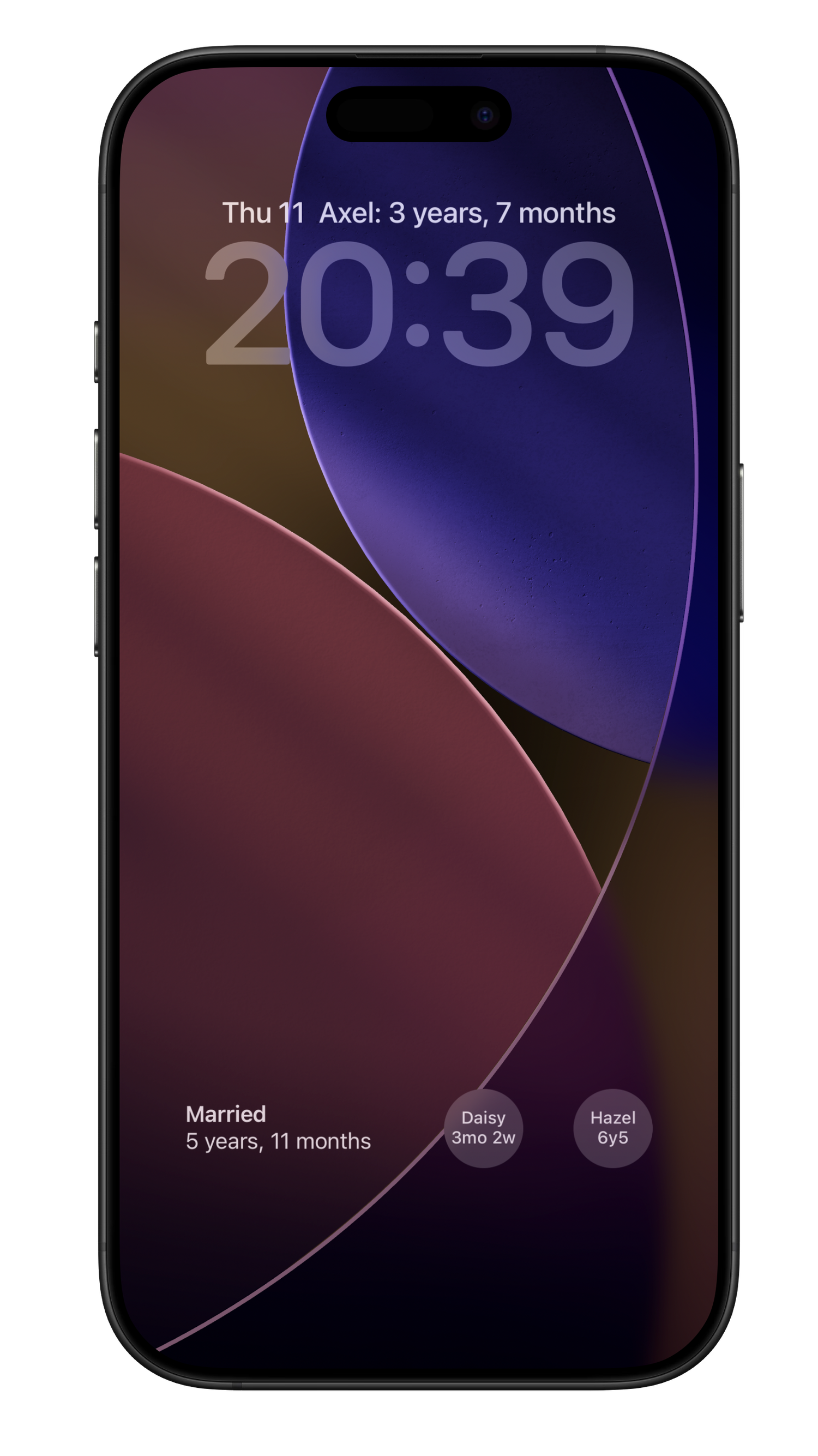 Gammel lock screen widgets