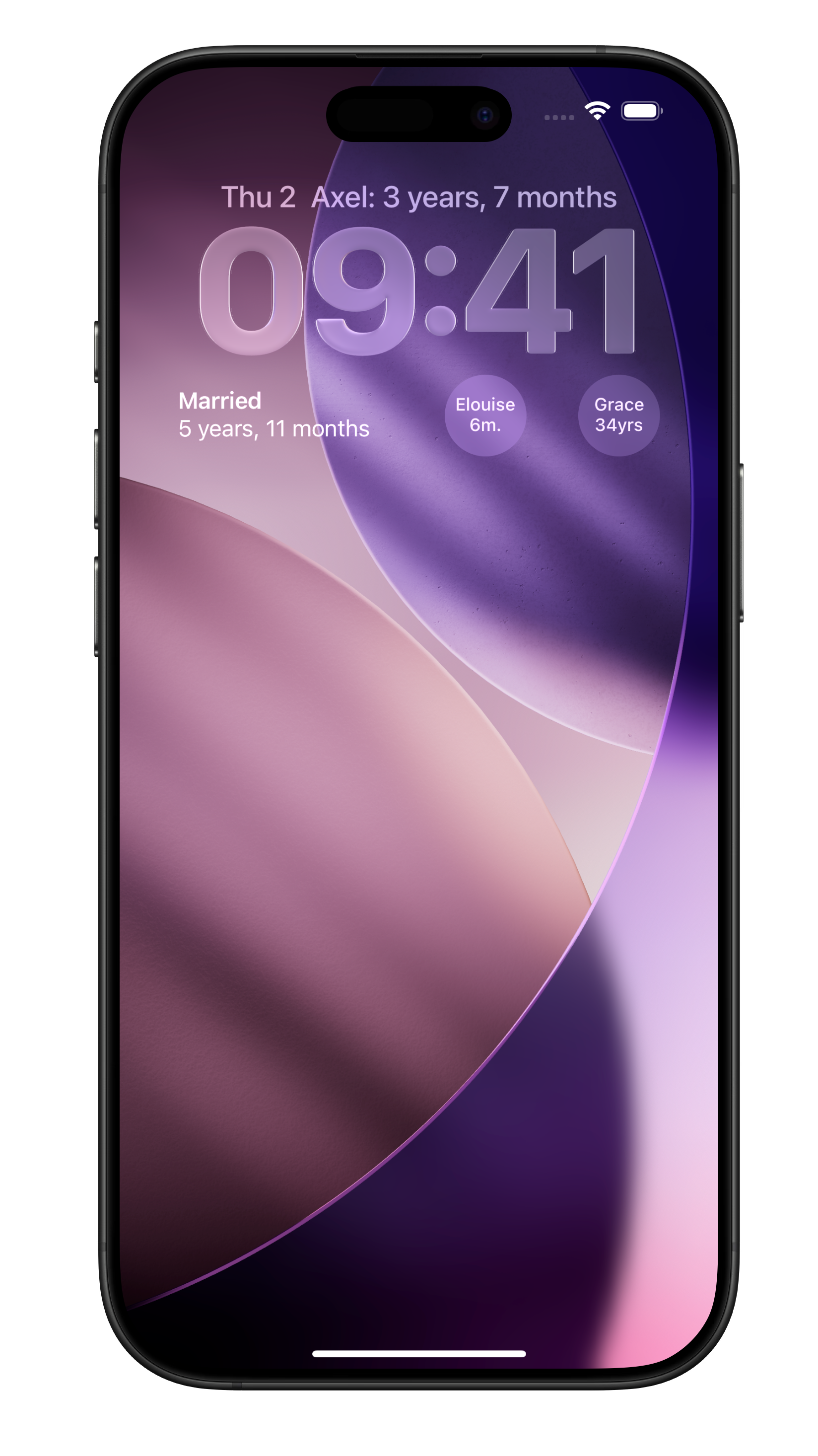 Gammel lock screen widgets