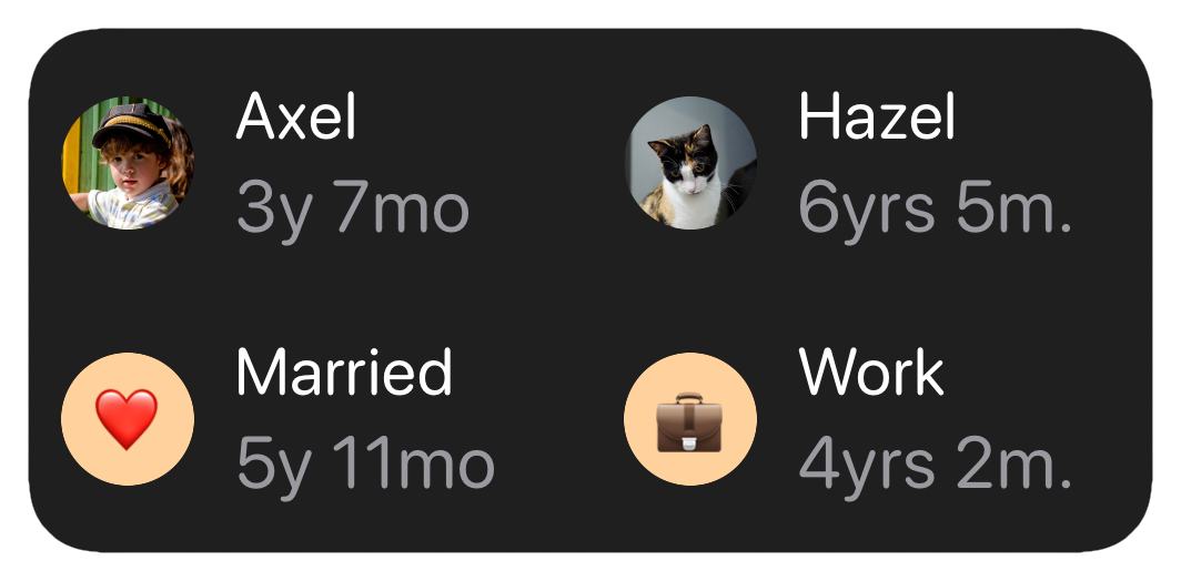 Smart age display example