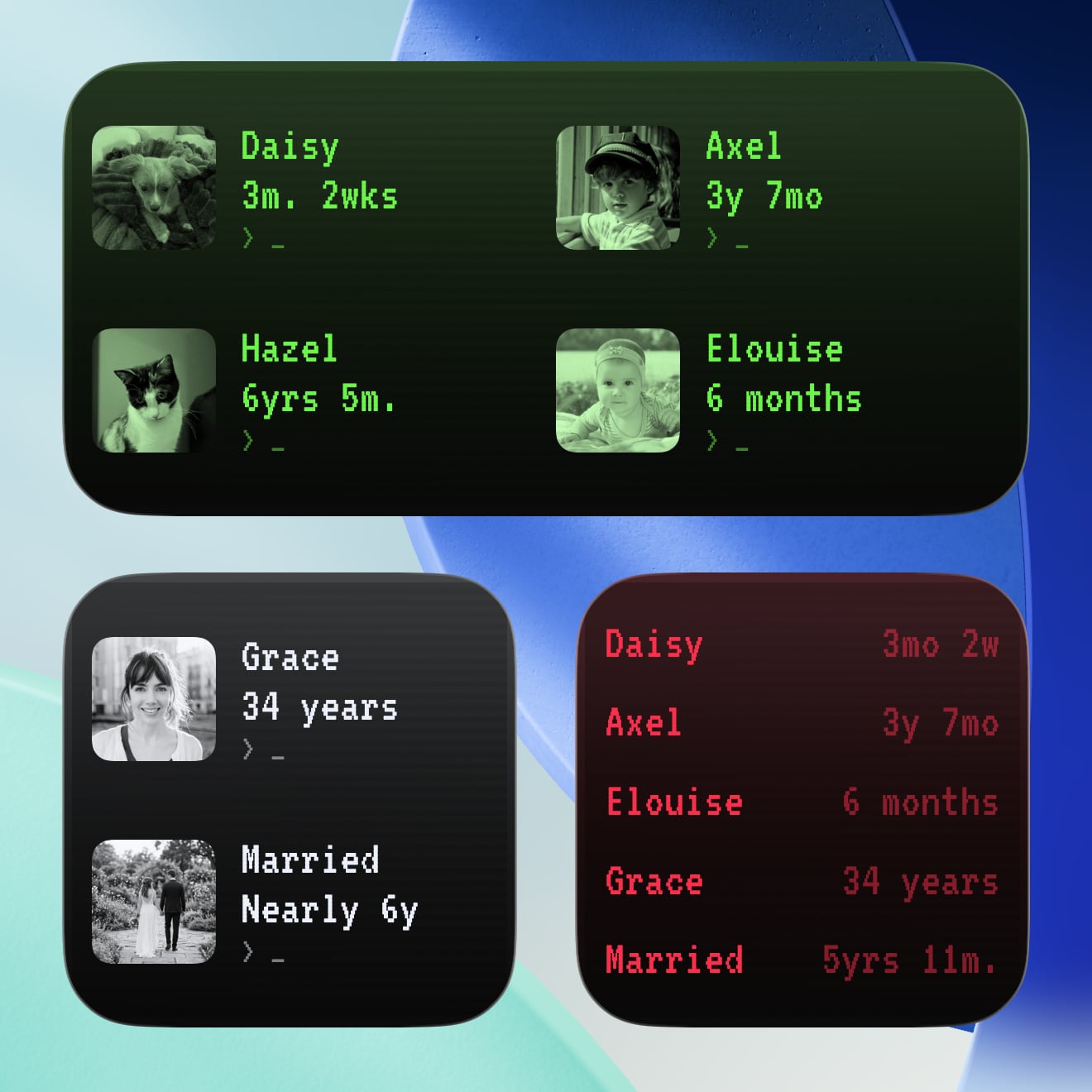 The Terminal style Dashboard widget in Gammel