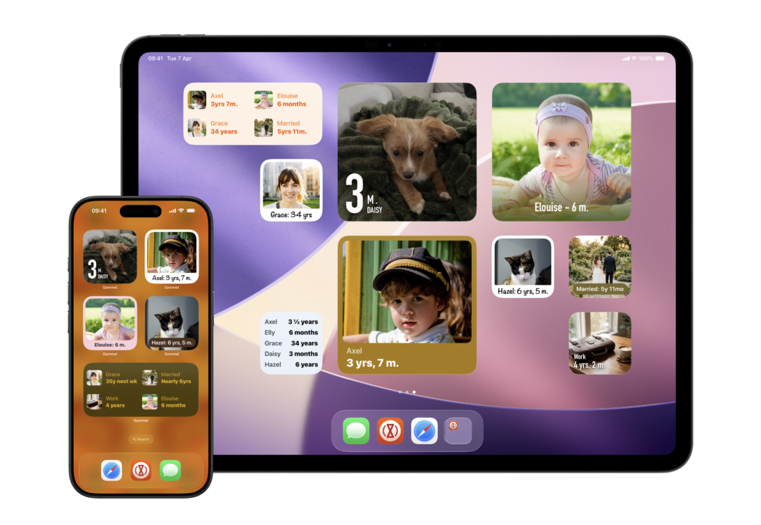 Gammel widgets overview