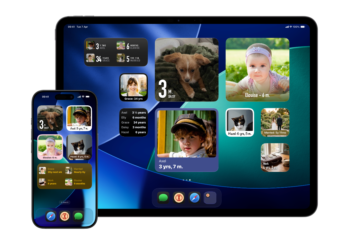 Gammel widgets overview